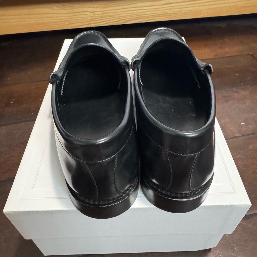 Celine Black Triomphe Loafers - Picture 6 of 9
